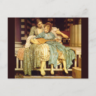 De muziekles van Frederic Leighton Briefkaart