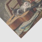 De muziekles van Henriette Ronner-Knip Tissuepapier (Detail)