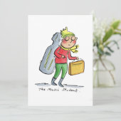 De muziekstudent kaart (Staand voorkant)