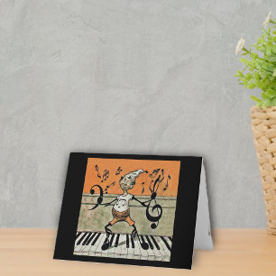 De muzikale Nota van het Elf over de Kaart van de