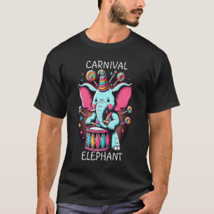 De muzikale Pachyderm olifant spelen gitaar T-shirt