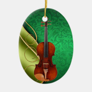 De muzikant keramisch ornament