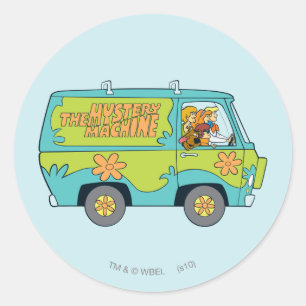 De mysterie rechterkant ronde sticker