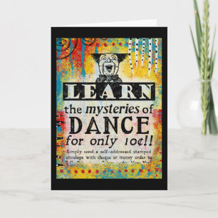 De mysteries van Dance - Funny Vintage Ad Kaart