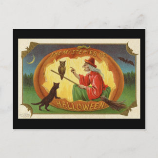 De mysteries van Halloween Witch  Briefkaart