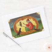 De mysteries van Halloween Witch  Rechthoekige Sticker (Envelop)