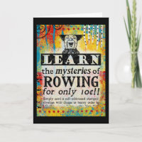 De mysteries van Rowing - Funny Vintage Ad
