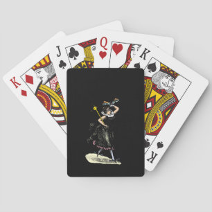 De mysterieuze damesvrouw pokerkaarten
