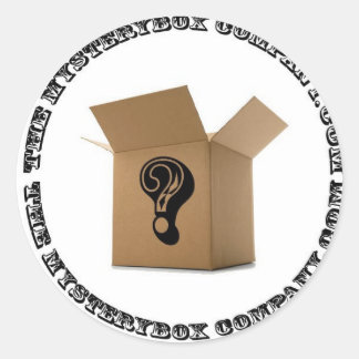 De Mystery Box Company ronde Ronde Sticker