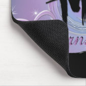 De Mystical Black Unicorn (Pastel Swirl) Muismat (Hoek)