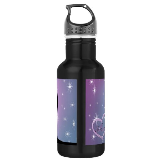 De Mystical Black Unicorn Waterfles (Achterkant)