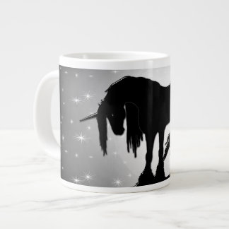 De Mystical Black Unicorn (waze maan) Extra Grote Beker
