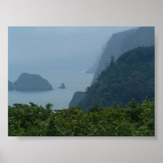 De Mystical Cliffs van het Grote eiland Poster