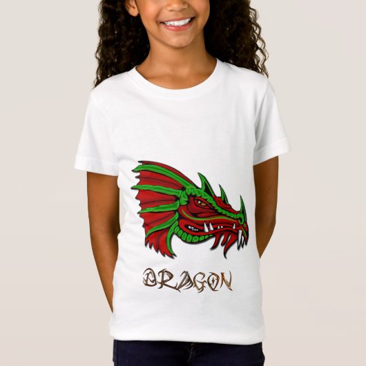 De Mystical Dragon Fantasy Art herken T-shirt (Voorkant)