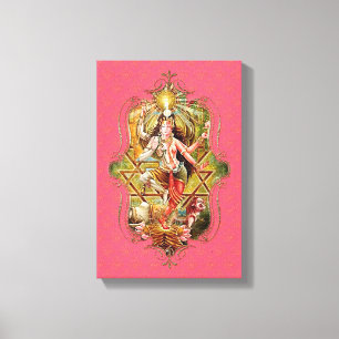 De mystiek van India 10 - omgepakt Canvas Afdruk