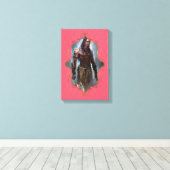 De mystiek van India 13 - omheind canvas (Insitu (Houten vloer))