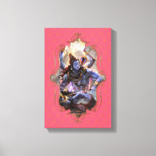 De mystiek van India 16 - omhulde doek Canvas Afdruk