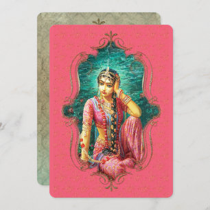 de mystiek van India 22 - Wenskaart Aankondiging