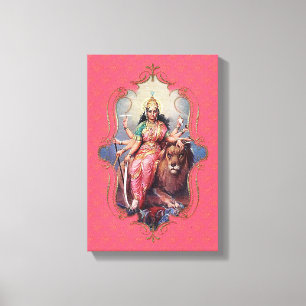 De mystiek van India 27 - omhulde canvas Afdruk