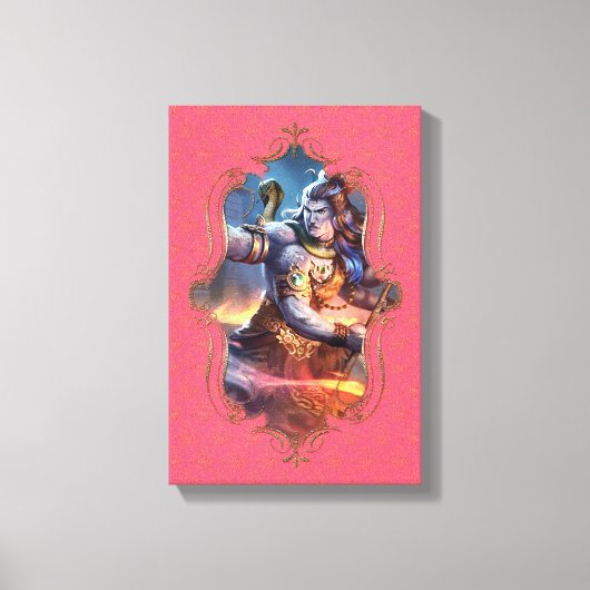 De mystiek van India 36 - omheind canvas Afdruk (Voorkant)