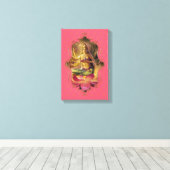 De mystiek van India 39 - omheind canvas Afdruk (Insitu (Houten vloer))