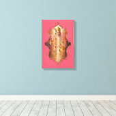 De mystiek van India 41 - omhulde canvas Afdruk (Insitu (Houten vloer))