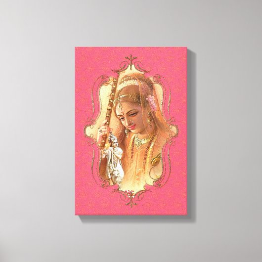 De mystiek van India 43 - omheind canvas Afdruk (Voorkant)