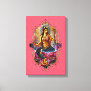 De mystiek van India 46 - omheind canvas Afdruk