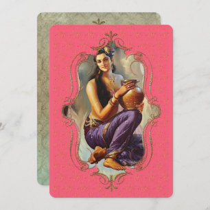 de mystiek van India 48 - Wenskaart Aankondiging