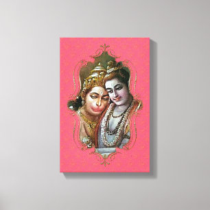 De mystiek van India 54 - omheind canvas Afdruk