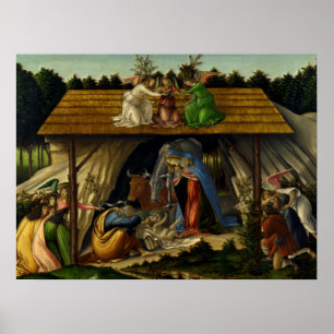 De mystieke nativiteit - Botticelli Poster