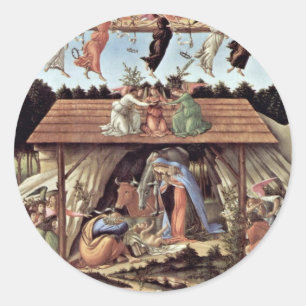 De mystieke Nativiteitsmystiek Ronde Sticker