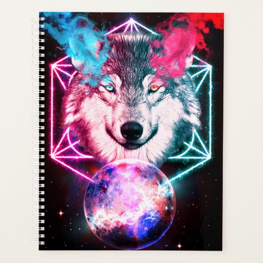 De mystieke ruimtewolf planner (Voorkant)