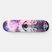 De mystieke ruimtewolf skateboard (Horizontaal)