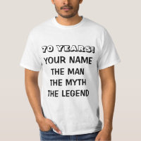 De mythe van het man legende aan het shirt voor de