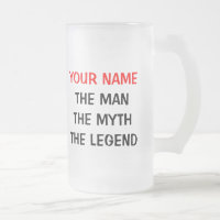 De mythe van het man legende bier mok voor 50th Bi