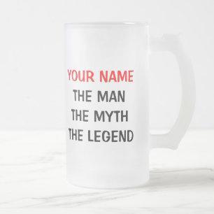 De mythe van het man legende bier mok voor 50th Bi