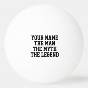 De mythe van het man legende grappige tennisgift pingpongballen