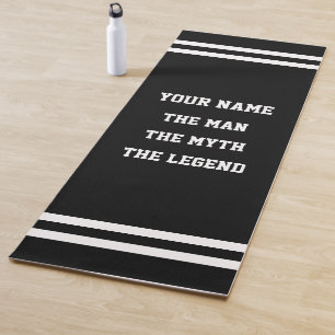 De mythe van het man legende grappige yoga mat voo