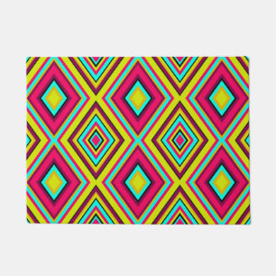 De naadloze geometrische ruit vormt modern trendy deurmat