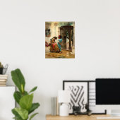 De naailes van Frederick Bridgman Poster (Thuiskantoor)