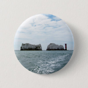 De naalden ronde button 5,7 cm