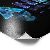 De naam Andy in Lights Foto Afdruk (Hoek)