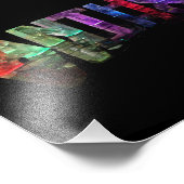 De naam Anthony in Lights Foto Afdruk (Hoek)