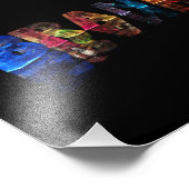 De naam Brandon in 3D-lichten Foto Afdruk (Hoek)