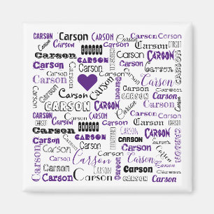 De naam Carson Magnet Magneet