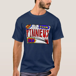 De naam Finneus Spider Web Super Powers T-Sh T-shirt