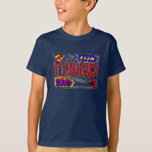 De naam Finneus Spider Web Super Powers T-Shir T-shirt