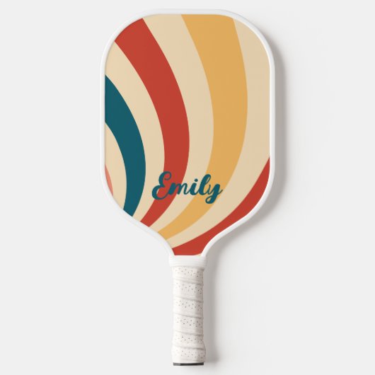 De naam Groovy Pattern Pickleball Paddle (Voorkant)