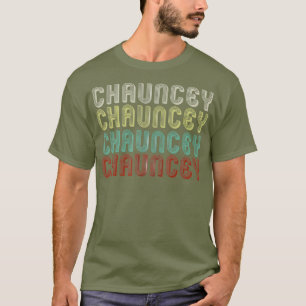 De naam is Chauncey in het grappige retro Mannen T-shirt
